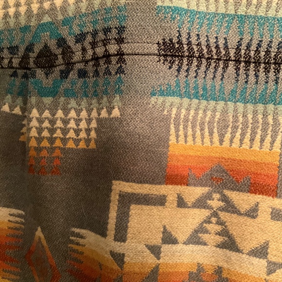 PENDLETON Chief Joseph Jacquard Virgin Wool Bomber Jacket Women’s Size Medium - Picture 15 of 15